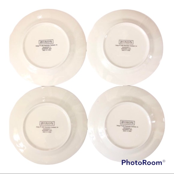 Vintage Set Of 2000 RESTORATION HARDWARE 4 Cheese Plates Set of 4 - Picture 7 of 7